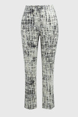 Joseph Ribkoff Abstract Print Slim Fit Pant