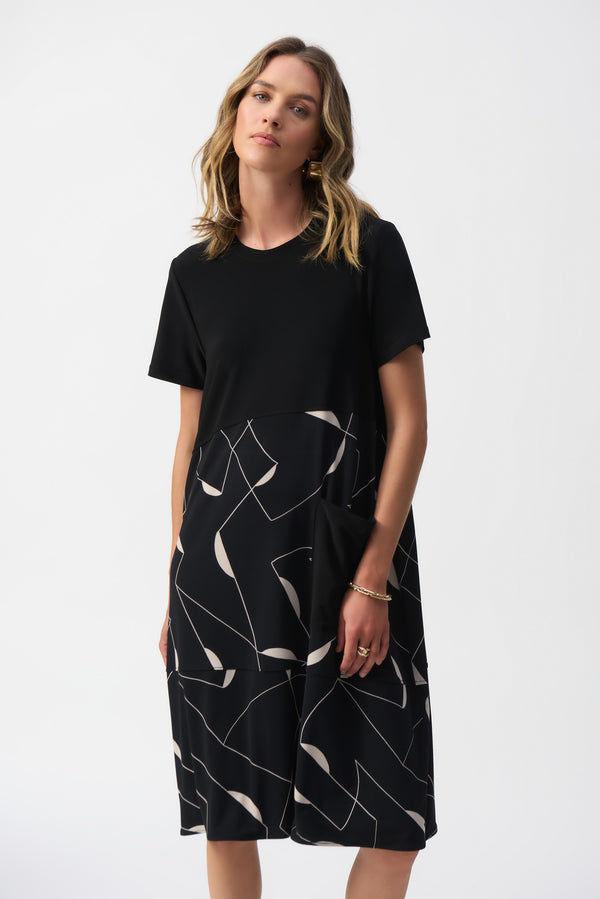 Joseph Ribkoff Geometric Print Dress