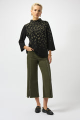 Joseph Ribkoff Embellished Front Seam Jean