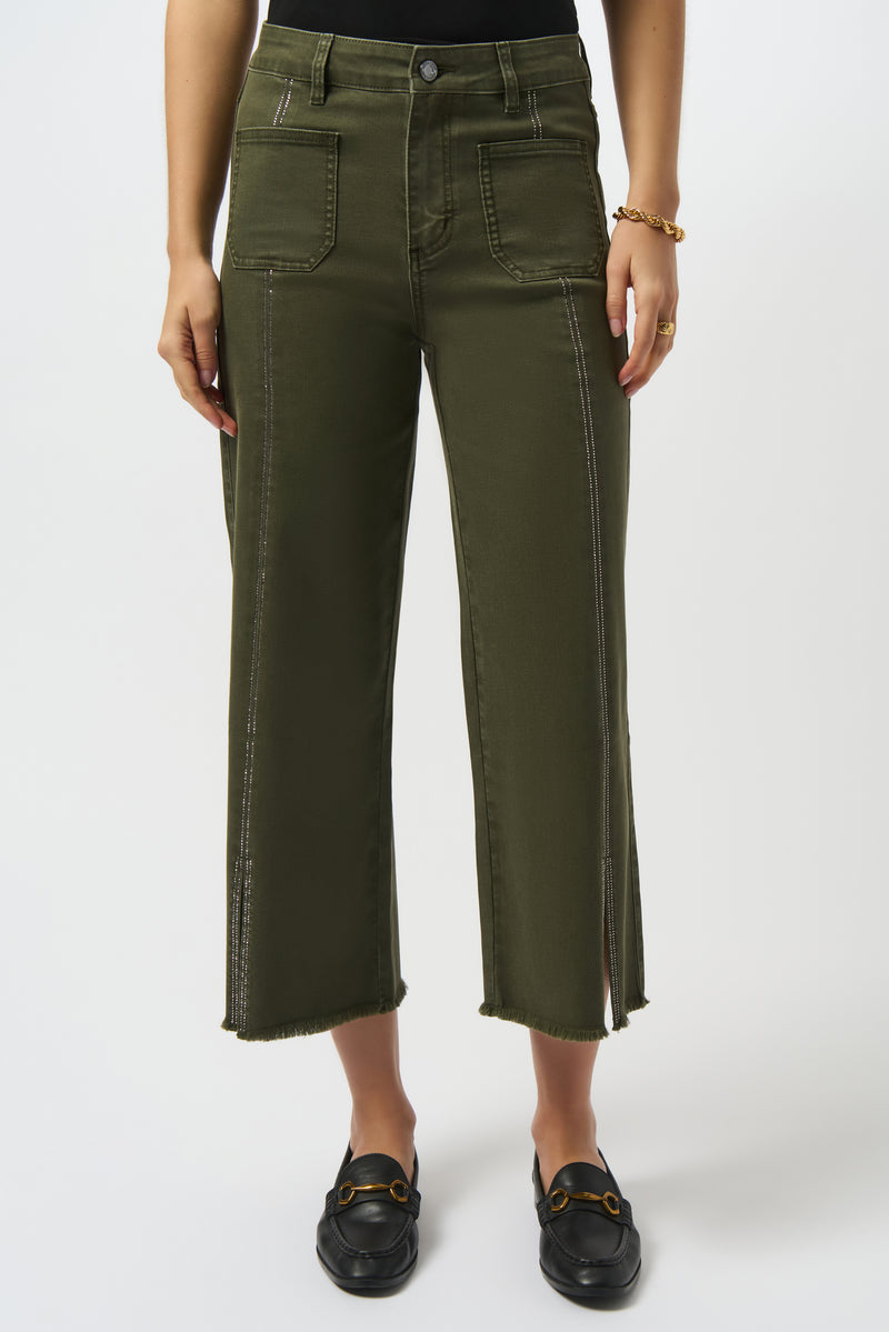 Joseph Ribkoff Embellished Front Seam Jean