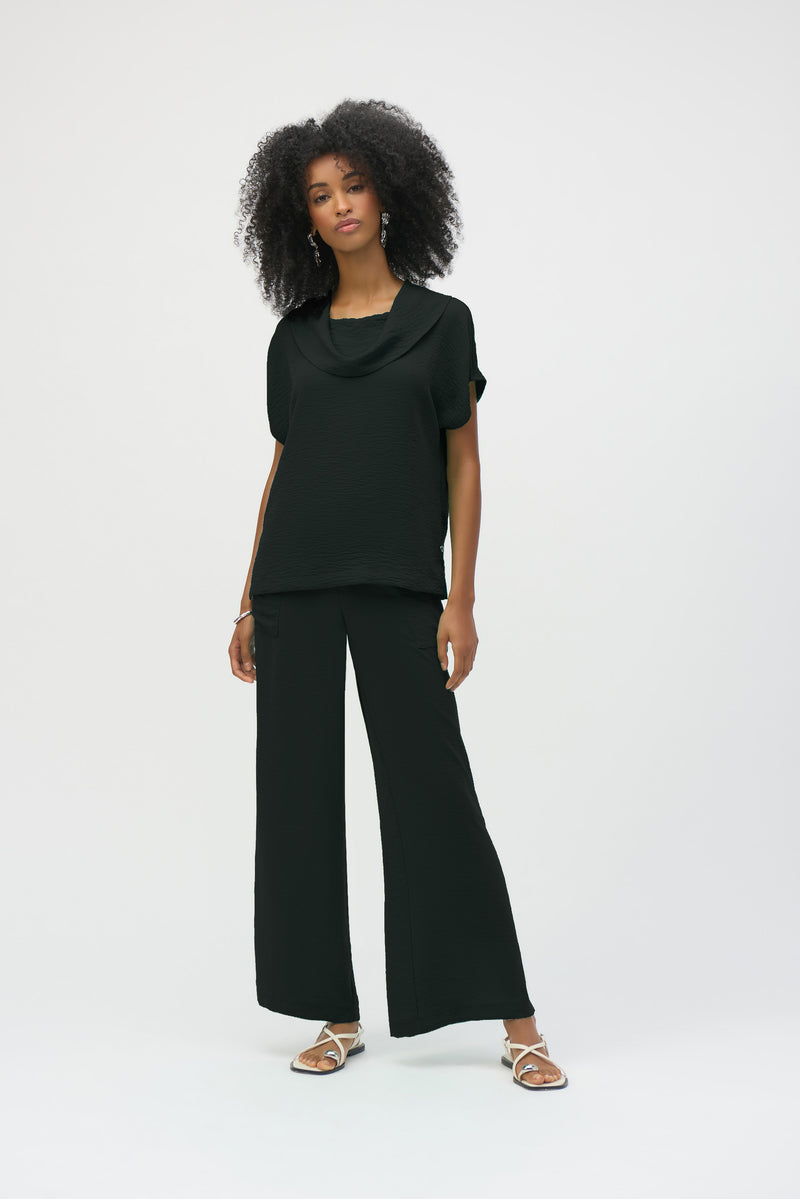 Joseph Ribkoff Gauze Cowl Neck Straight Top