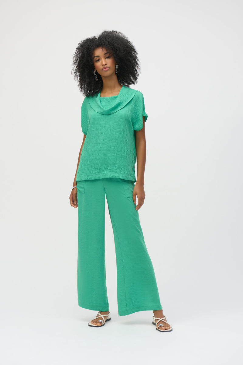 Joseph Ribkoff Gauze Cowl Neck Straight Top