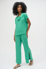 Joseph Ribkoff Gauze Cowl Neck Straight Top