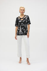 Joseph Ribkoff Paris Printed Top