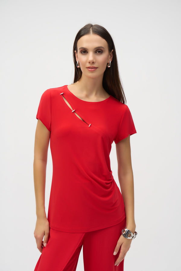 Joseph Ribkoff Pullover With Jewel Embellishment