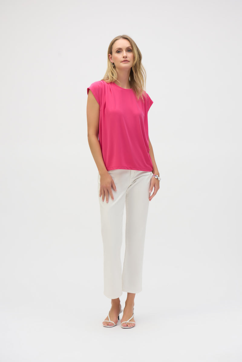 Joseph Ribkoff Short Sleeve Straight Top