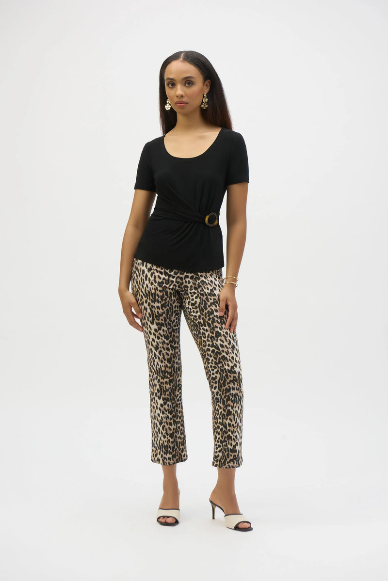 Joseph Ribkoff Fitted Top With Buckle Detail