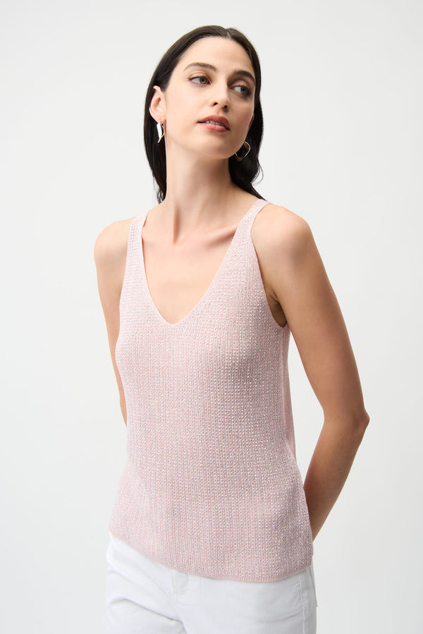 Joseph Ribkoff Metallic Camisole with Rhinestones