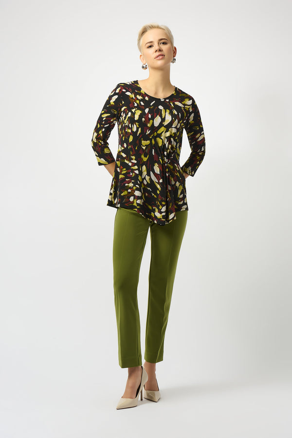 Joseph Ribkoff Animal Print Asymmetrical Tunic