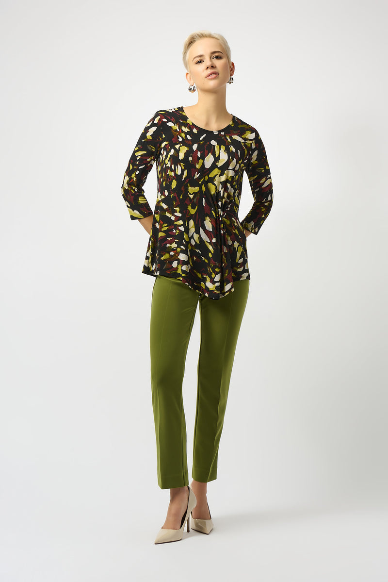 Joseph Ribkoff Animal Print Asymmetrical Tunic
