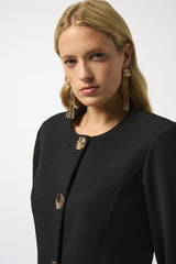 Joseph Ribkoff Scuba Crepe Boxy Blazer