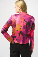 Joseph Ribkoff Foiled Faux Suede Jacket