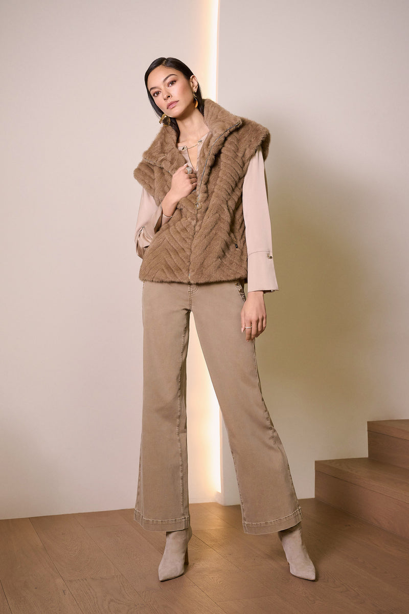 Joseph Ribkoff Classic Wide Leg Pull-On Jeans