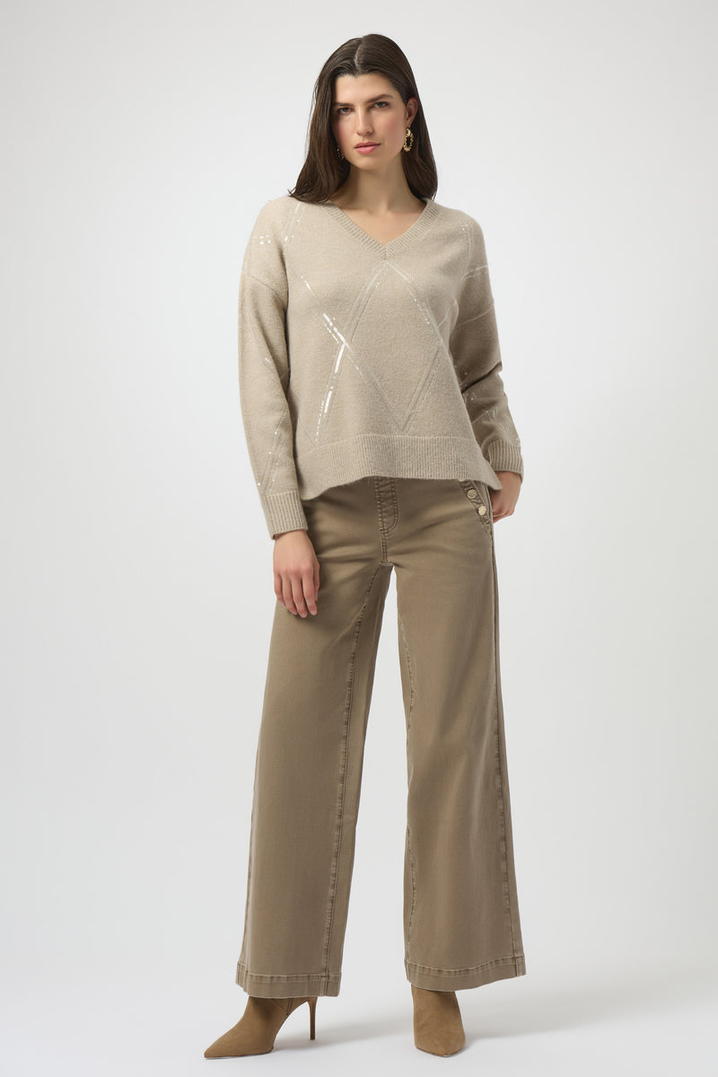 Joseph Ribkoff Classic Wide Leg Pull-On Jeans