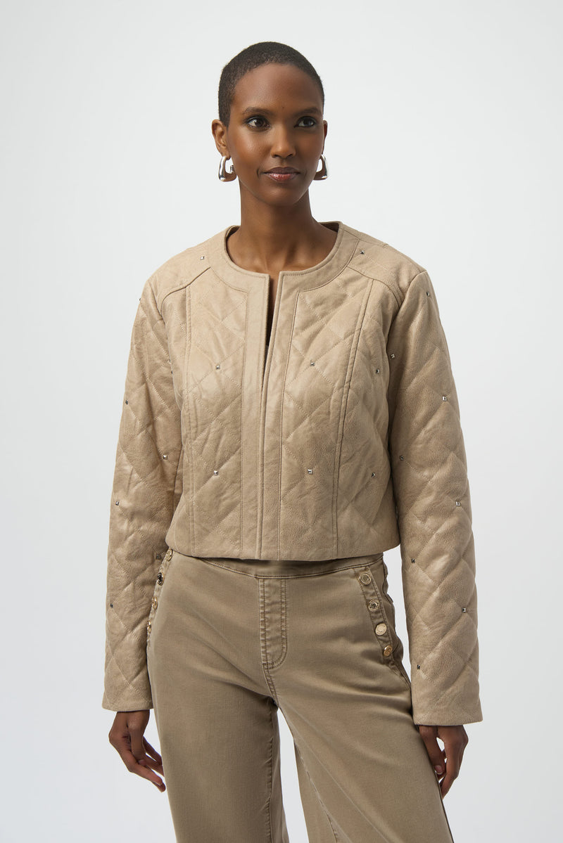 Joseph Ribkoff Cropped Quilted Casual Jacket