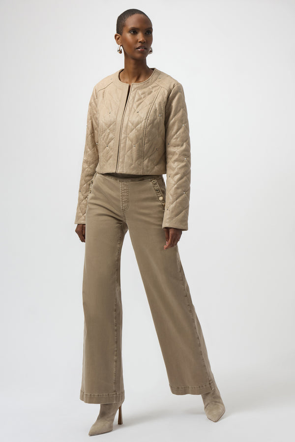 Joseph Ribkoff Cropped Quilted Casual Jacket