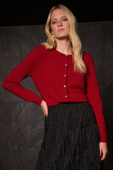 Joseph Ribkoff Cashmere Button-Front Cardigan