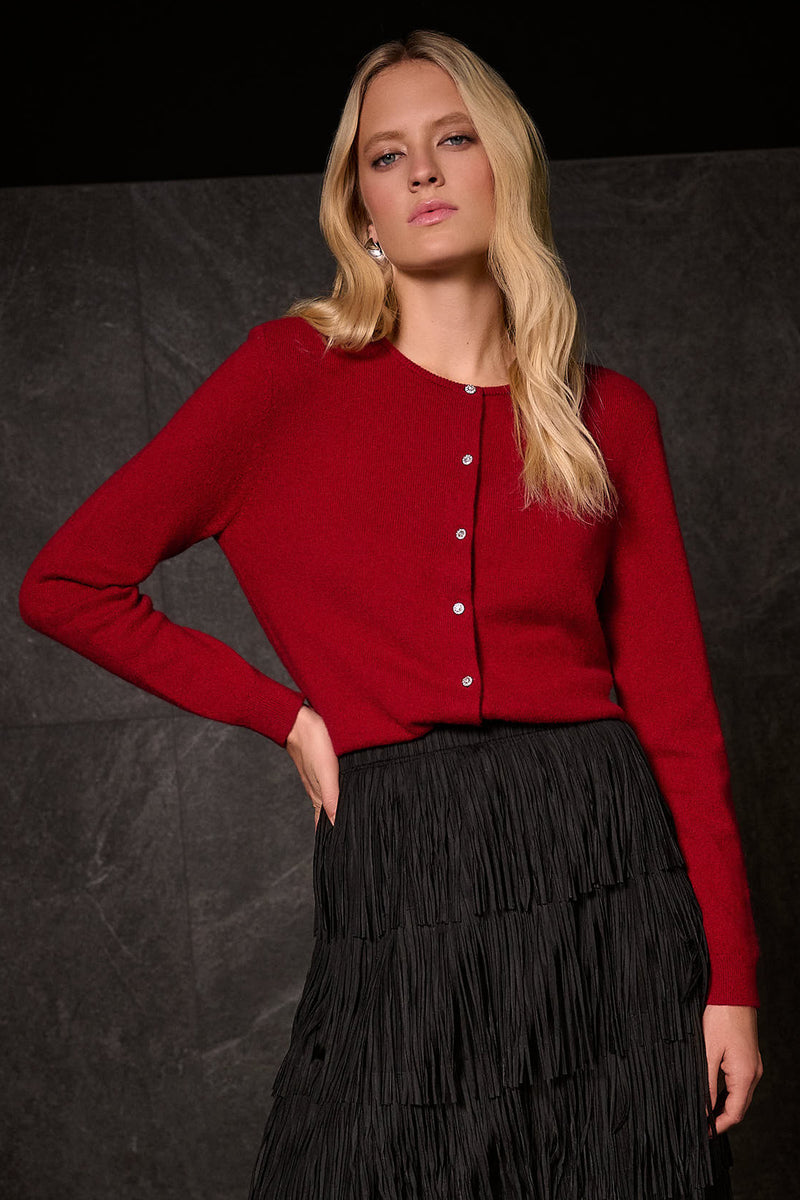 Joseph Ribkoff Cashmere Button-Front Cardigan
