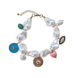 ZODA Pearl Charm Bracelet