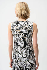 Joseph Ribkoff Tropical Print Trapeze Top
