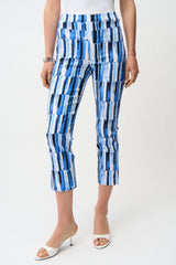 Joseph Ribkoff Abstract Print Crop Pull-On Pants