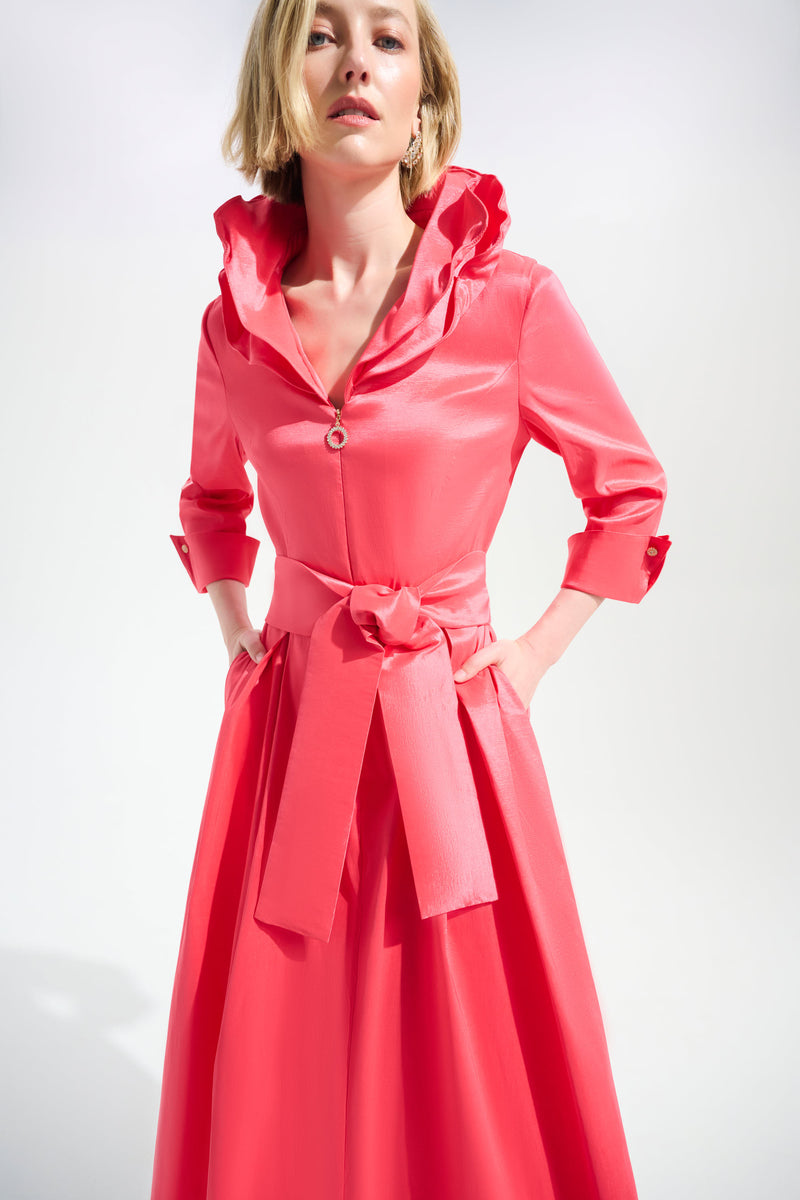 Joseph Ribkoff Stretch Taffeta Fit And Flare Dress
