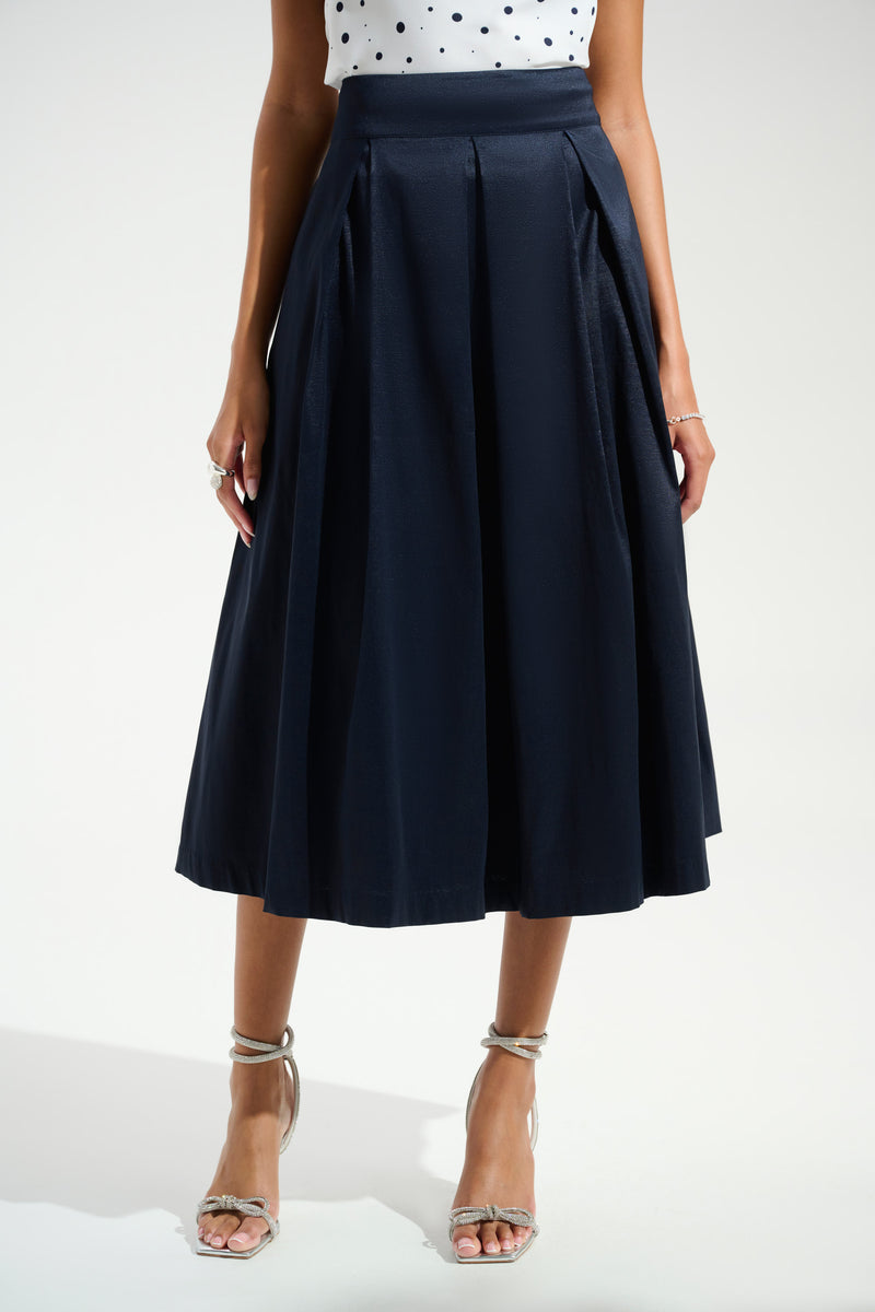 Joseph Ribkoff Stretch Flared Skirt With Box Pleat