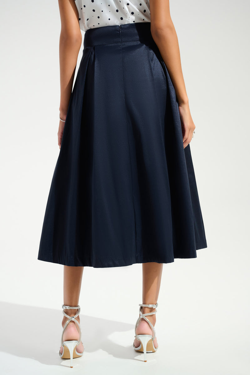 Joseph Ribkoff Stretch Flared Skirt With Box Pleat