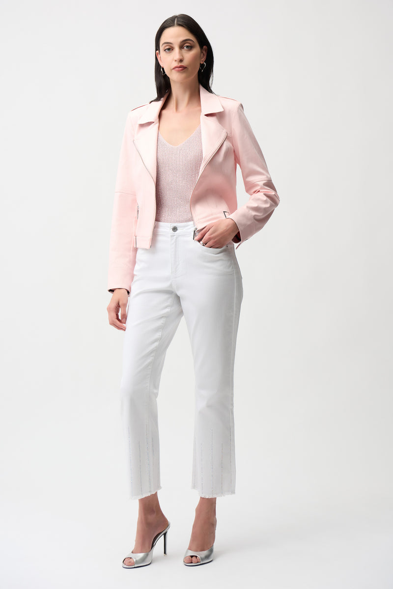 Joseph Ribkoff Suede Fitted Jacket
