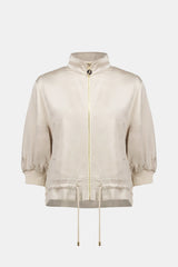 Joseph Ribkoff Satin Boxy Blouson Jacket