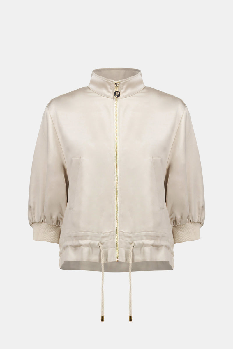 Joseph Ribkoff Satin Boxy Blouson Jacket