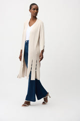 Joseph Ribkoff Viscose Blend Long Open Cardigan