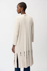 Joseph Ribkoff Viscose Blend Long Open Cardigan