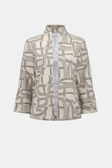 Joseph Ribkoff Geometric Print Straight-Cut Jacket
