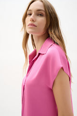 Joseph Ribkoff Satin Blouse With Dolman Sleeves