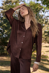 Joseph Ribkoff Satin Boxy Top With Dolman Sleeves