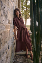 Joseph Ribkoff Linen Blend Shirt Dress