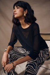Joseph Ribkoff Open Stitch Top