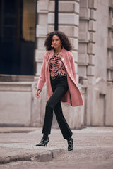 Joseph Ribkoff Textured Satin Cowl Top