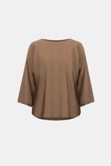 Joseph Ribkoff Satin Boat-Neck Tunic