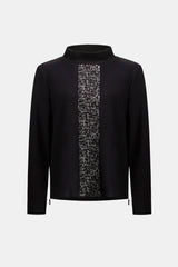 Joseph Ribkoff Jacquard And Scuba Jersey Boxy Top