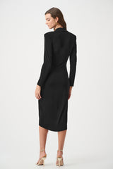 Joseph Ribkoff Silky Knit Sheath Wrap Dress