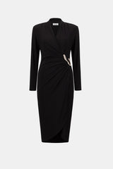 Joseph Ribkoff Silky Knit Sheath Wrap Dress