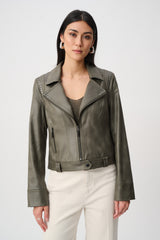 Joseph Ribkoff Foiled Faux Suede Fitted Jacket