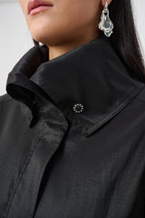 Joseph Ribkoff Taffeta Belted Balloon Coat