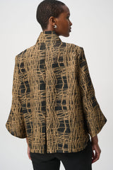 Joseph Ribkoff Abstract Print Trapeze Jacket