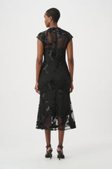 Joseph Ribkoff Embellished Trumpet Dress