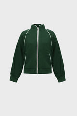 Joseph Ribkoff Piped Funnel Neck Track Jacket