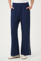 Joseph Ribloff Piped Wide-Leg Track Pant