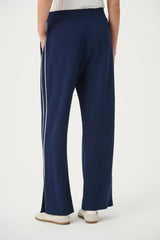 Joseph Ribloff Piped Wide-Leg Track Pant